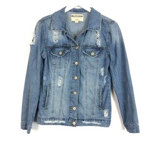 Wallflower | Factory Distressed Jean Jacket